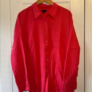 Gap Bright Pink Button-Up Shirt
